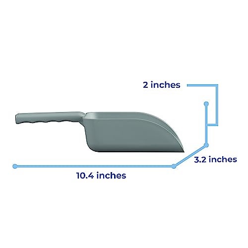 Remco Vikan Remco 630088 Color-Coded Plastic Hand Scoop - BPA-Free Food-Safe Kitchen Utensils, Restaurant and Food Service Supplies, 16 oz, Gray - Image 2