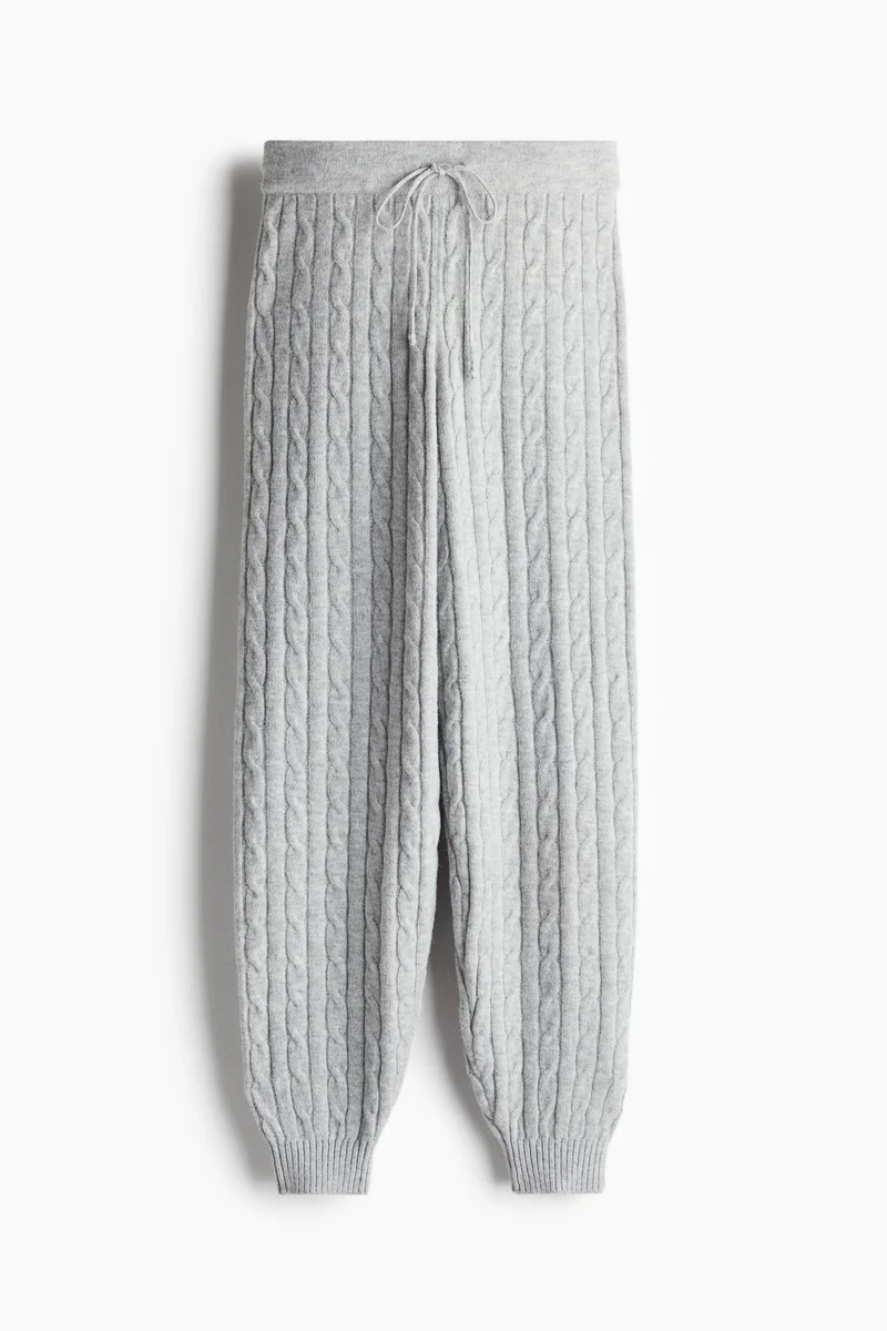 H&M Cable-Knit Joggers