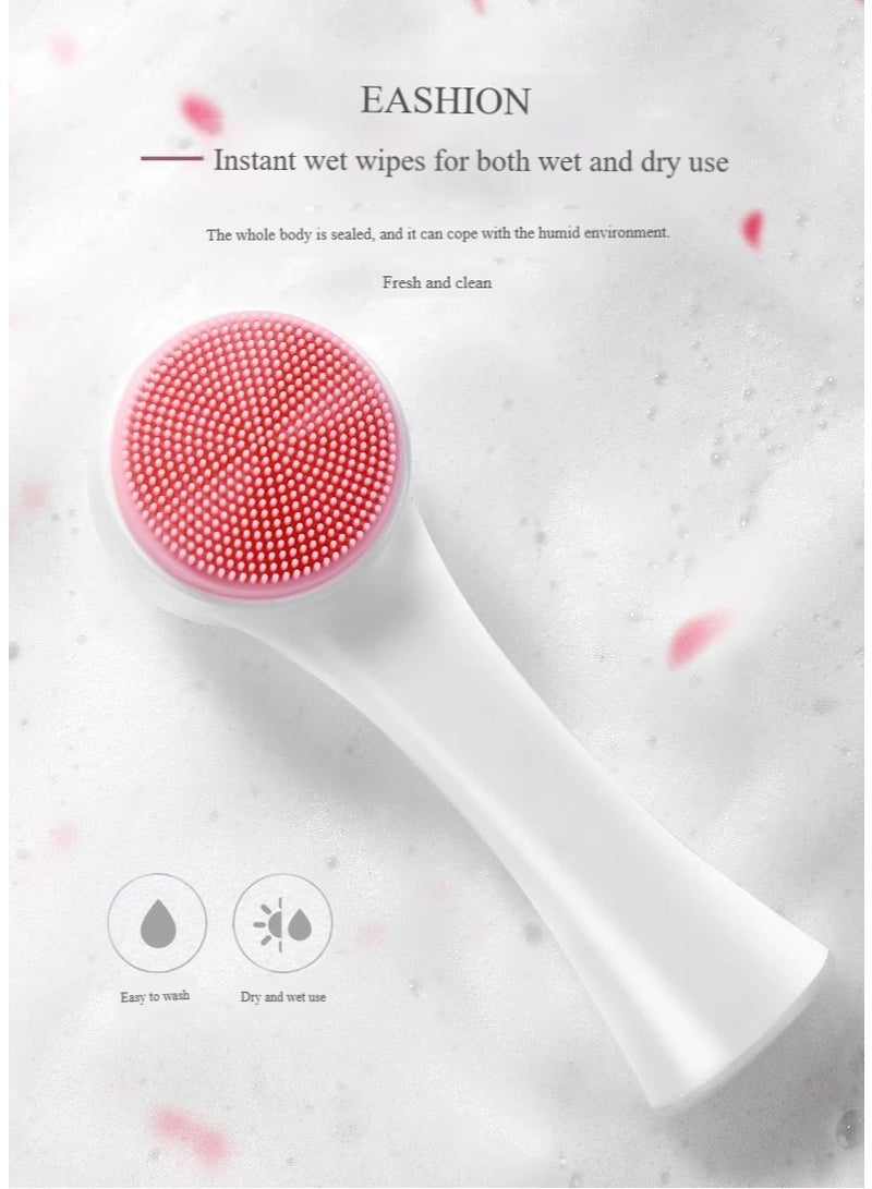 MAANGE 3D double-sided face body wash brush silicone face cleansing brush - Image 5