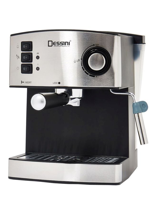 DESSINI Super Automatic Powder Espresso Machine 850 W DEM444 Black/Silver - Image 1