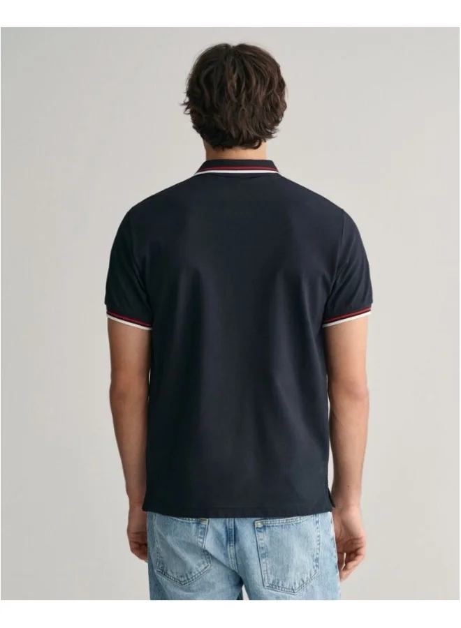 GANT Gant 2-Color Tipped Piqué Polo Shirt