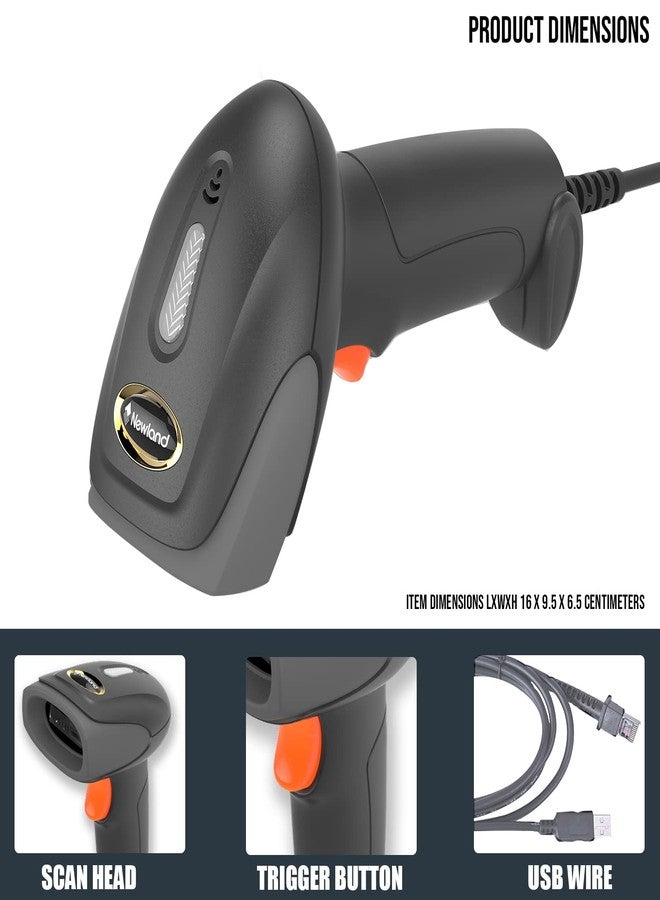 Newland HR1070 Handheld Scanner 1D Bar Code Reader 2m USB Corded Linear Image Technology for Mobile Payment Retail Store Supermarket - Image 5