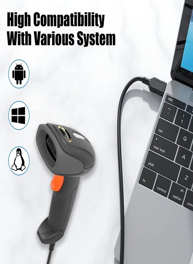 Newland HR1070 Handheld Scanner 1D Bar Code Reader 2m USB Corded Linear Image Technology for Mobile Payment Retail Store Supermarket - Image 3