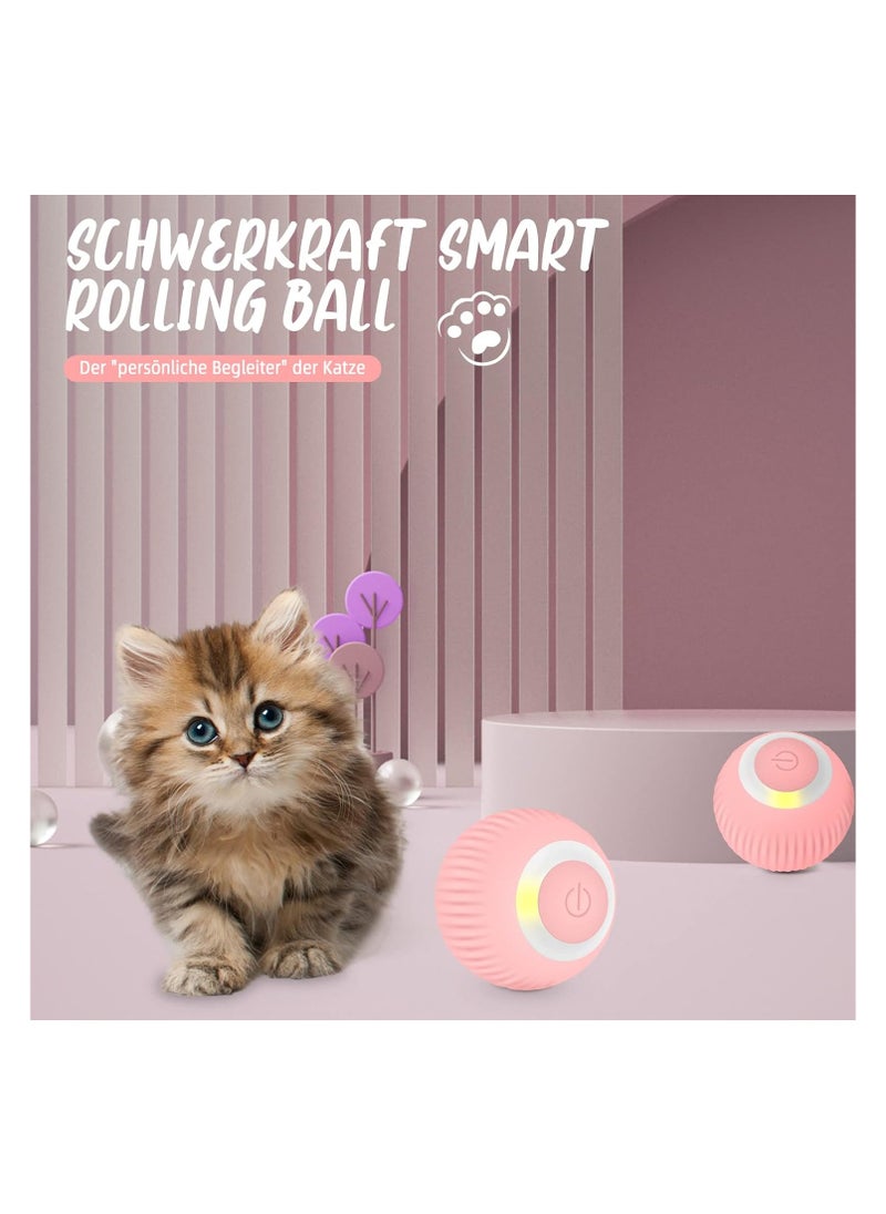 A.M - Interactive Cat Toy, Electric Ball with LED Light, Cat Toy, Self-Busy Intelligence, 360 Degree Ball, USB Rechargeable Stimulation, Hunting Drive for Cats, Kittens - Image 1