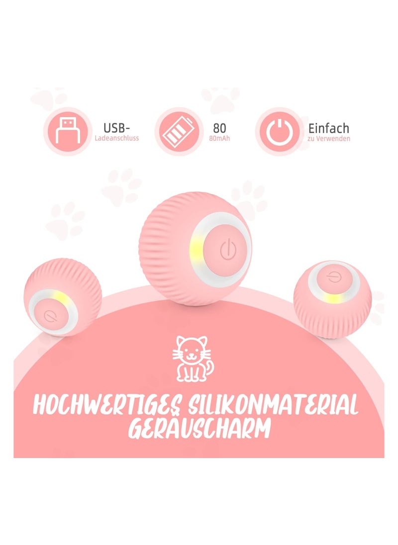 A.M - Interactive Cat Toy, Electric Ball with LED Light, Cat Toy, Self-Busy Intelligence, 360 Degree Ball, USB Rechargeable Stimulation, Hunting Drive for Cats, Kittens - Image 1