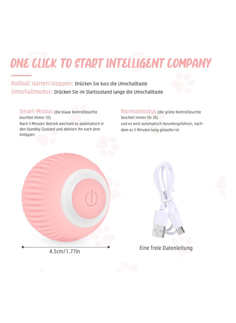 A.M - Interactive Cat Toy, Electric Ball with LED Light, Cat Toy, Self-Busy Intelligence, 360 Degree Ball, USB Rechargeable Stimulation, Hunting Drive for Cats, Kittens - Image 1
