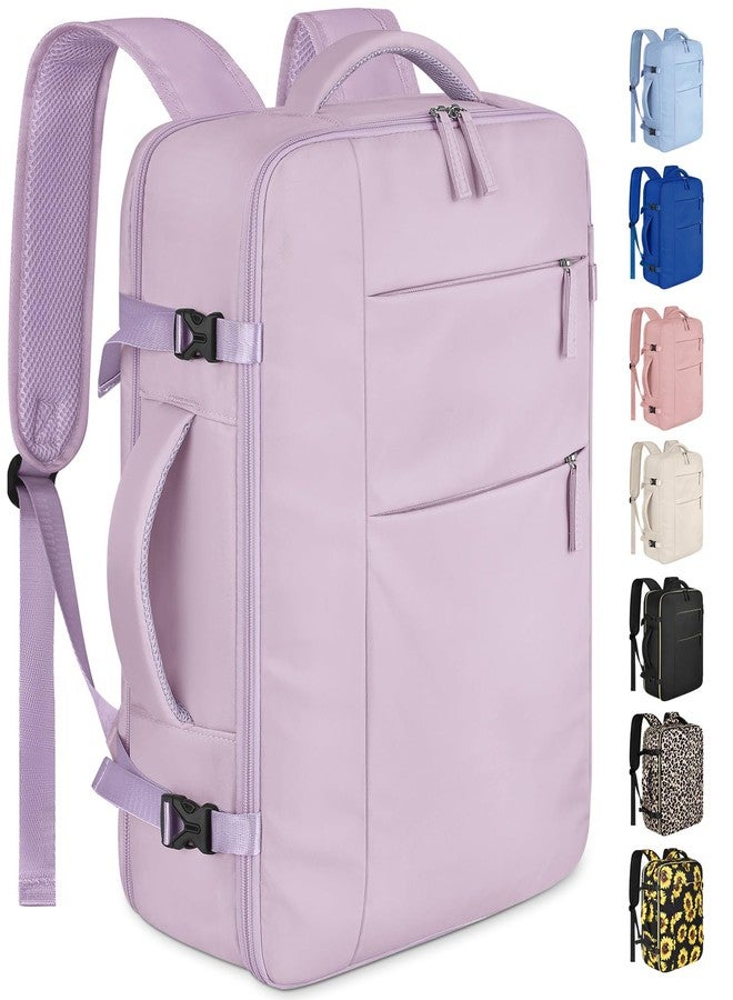 Capolo Travel Backpack for Women Men Waterproof Laptop Backpack Airlines Approved Carry On Backpack Bag Computer Bookbag, Purple, 17 Inch, Travel Backpacks - Image 1