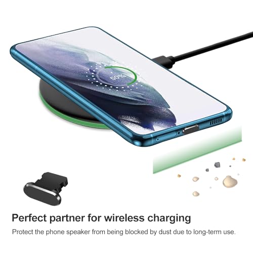 Limvory Anti Dust Plug for iPhone, 4 Pack iPhone Dust Plug Cover Charging Port Protector Cap with Cleaning Brush for iPhone 14 Pro Max 13 12 11 AirPods iPad, All Lightning Port Devices, Black - Image 3