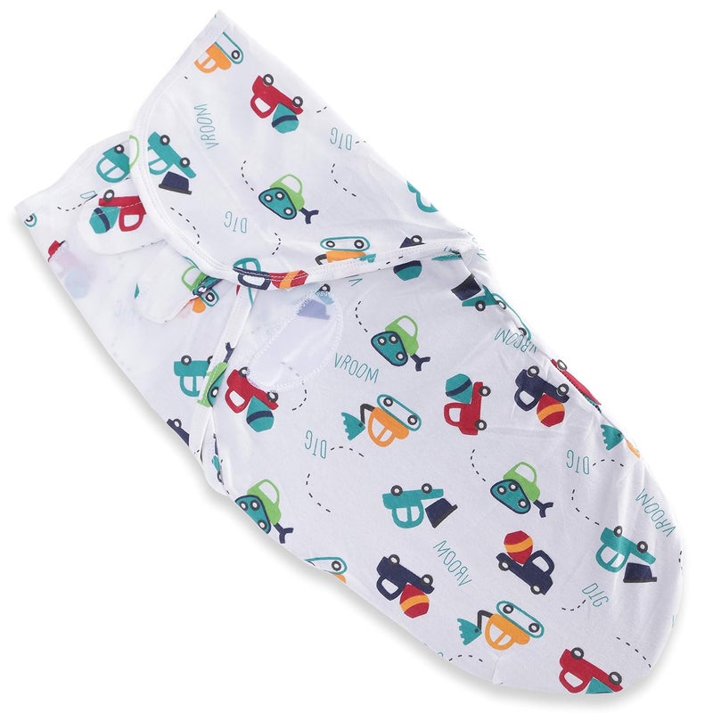 Pokory Organic Cotton Adjustable Comfort Sleep Swaddle Wraps Multicolour 1 to 18 Months Free Size