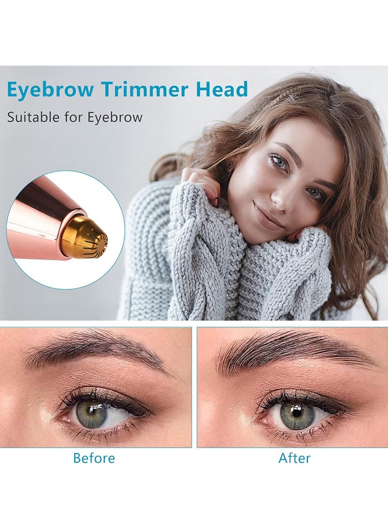 GoodTool 2 in 1 Hair Remover Facial Hair Remover Women Rechargeable Waterproof Shaver Portable Painless Facial Hair Removal Razor for Body Face Beard Eyebrows Ear Nose Lips Chin - Image 3