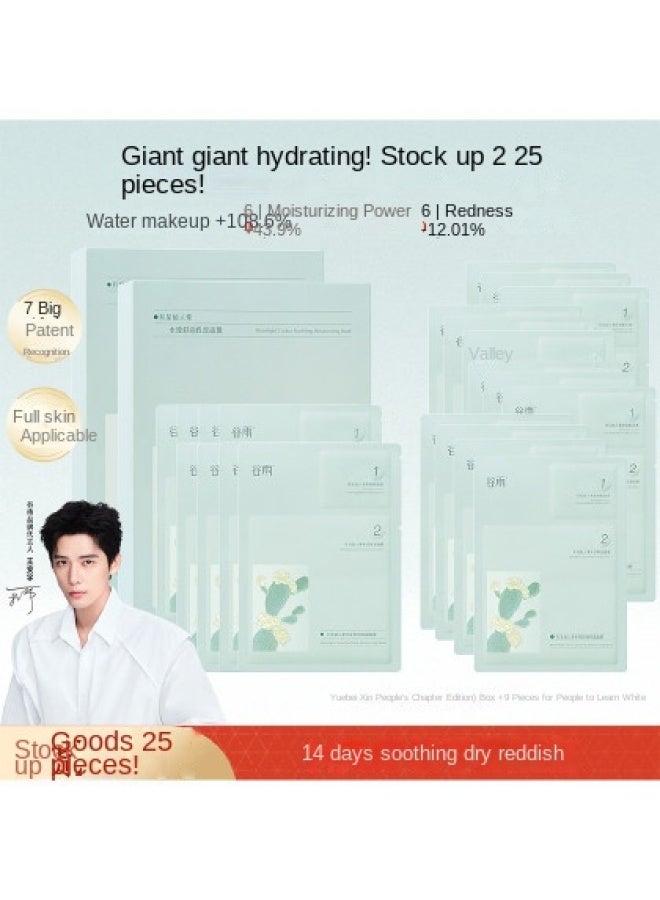 cactus Hydrating Mask Set - Replenishing, Moisturizing, Nourishing, And Repairing, Suitable For Students And Dry Skin - Image 2