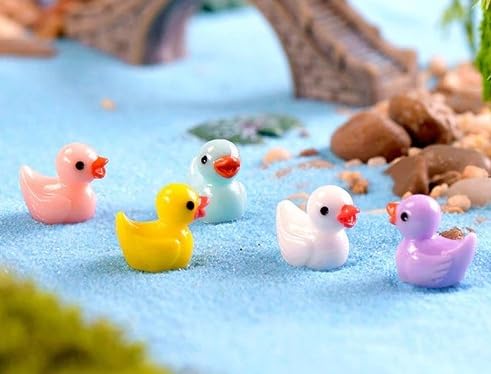 Chocozone Pack of 30 Cute Duck Miniatures Garden Decoration Gifts Home Decor Fairy Garden Decor Landscape Decorations - Image 1