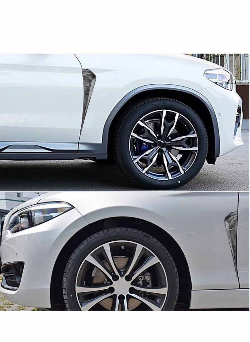 Barakah Car Fender Side Vents 1Pair ABS Carbon Fiber Spoiler Compatible Stickers Decorative Air Flow Intake Hole Grille Auto Exterior Accessories - Image 3