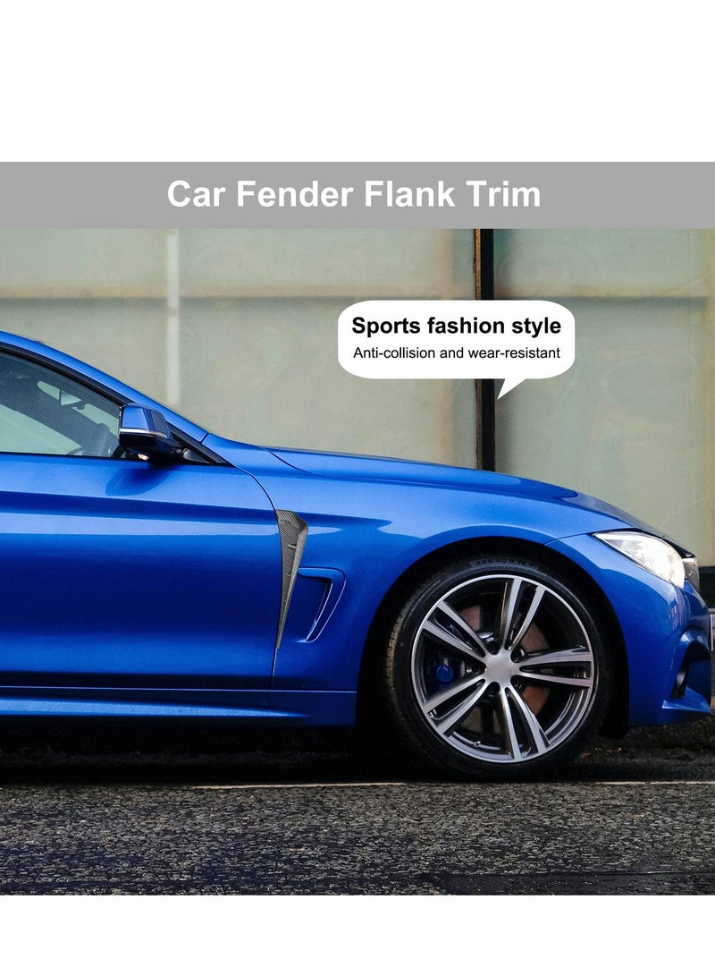 Barakah Car Fender Side Vents 1Pair ABS Carbon Fiber Spoiler Compatible Stickers Decorative Air Flow Intake Hole Grille Auto Exterior Accessories - Image 4