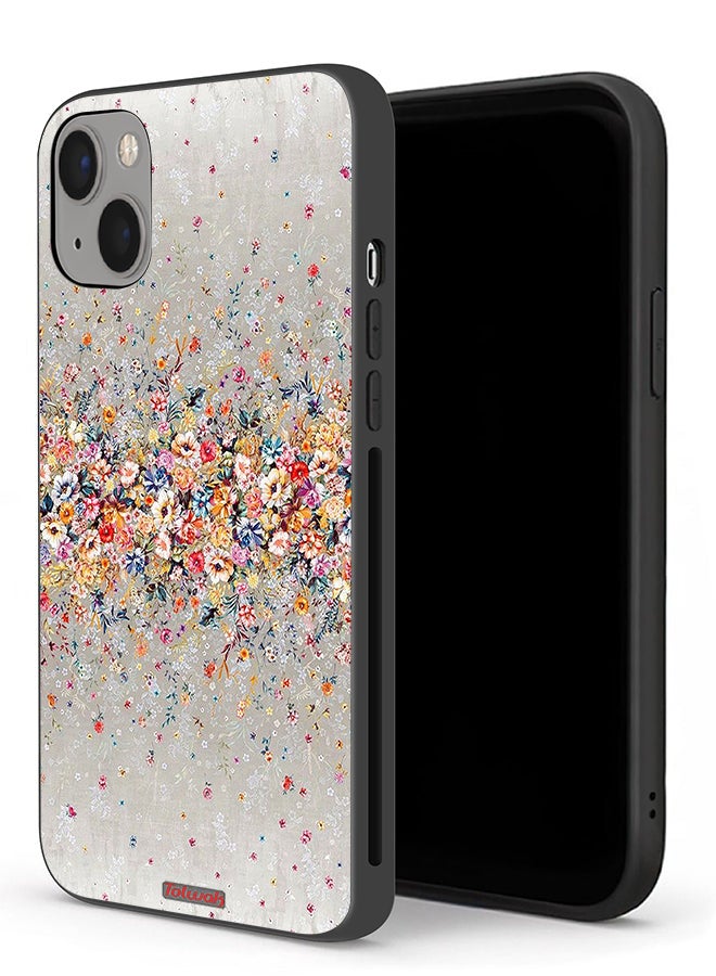 Tolwak Apple iPhone 13 Protective Case Small Flowers Abstract Art - Image 1