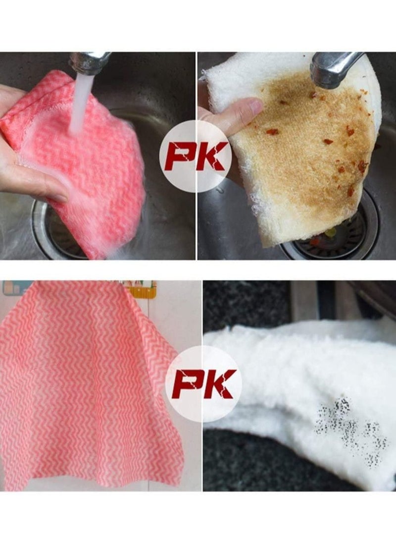 SKY-TOUCH - 3 Rolls Reusable Household Kitchen Towels Disposable Cleaning Cloth Dish Cloth Dish Towels Dish Rags Reusable Kitchen Papper Towels - Image 1