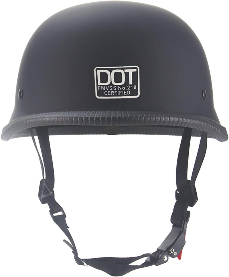 DLPACKJ German Style Half Helmet with Goggles and Neck Gaiter for Motorcycles and Scooters - Image 4