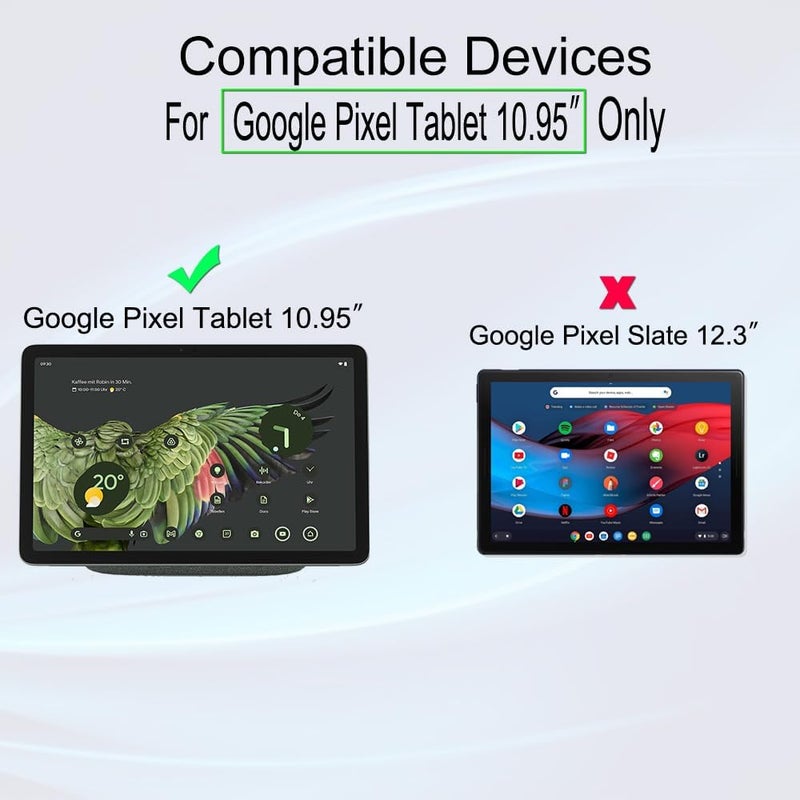 ايبيويند واقي شاشة لجهاز Google Pixel اللوحي مقاس 10.95 بوصة (ليس لجهاز Google Pixel Slate)، مع قطعتين من الزجاج المقوى، [قارئ بصمات الأصابع، سهل التركيب] - Image 2
