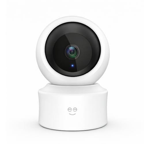 Geeni Scope Ultra 2K 360° Smart Indoor Camera, 1440p HD Auto-Tracking, Dual Band WiFi 2.4GHz 5GHz, Alexa & App Control, Wall Mountable, White - Image 1