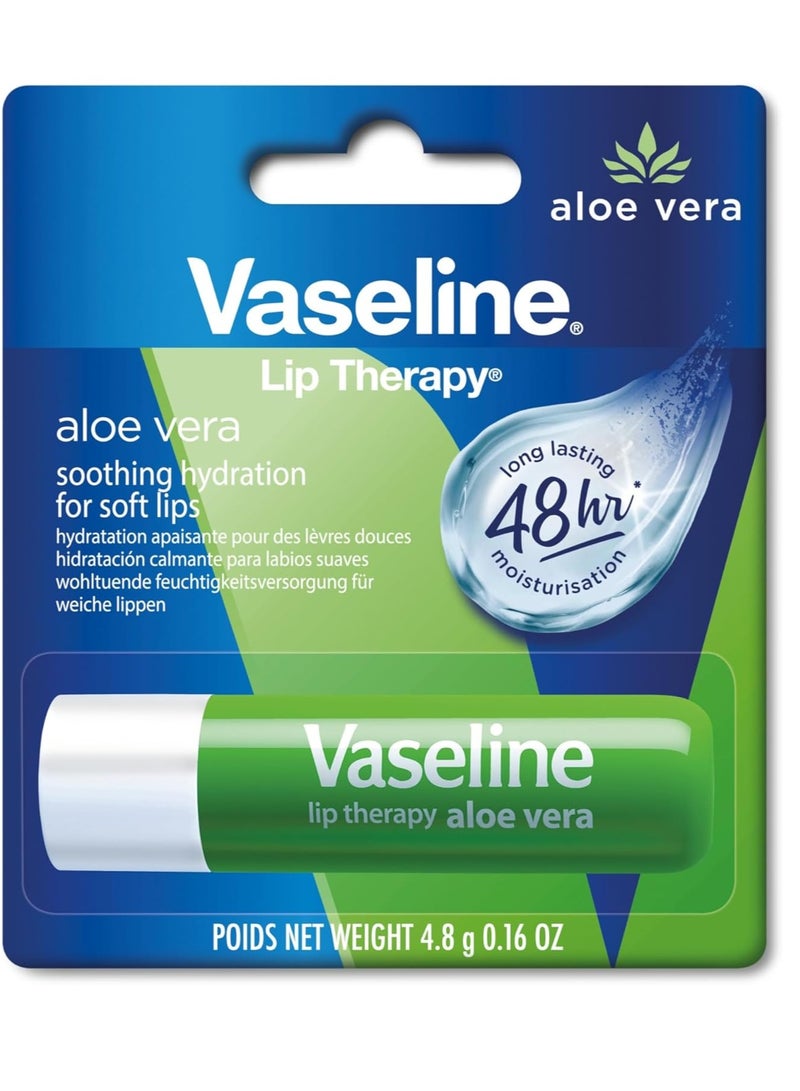 فازلين علاج الشفاه بالصبار والترطيب المهدئ لشفاه ناعمة 4.8 جم - Image 1