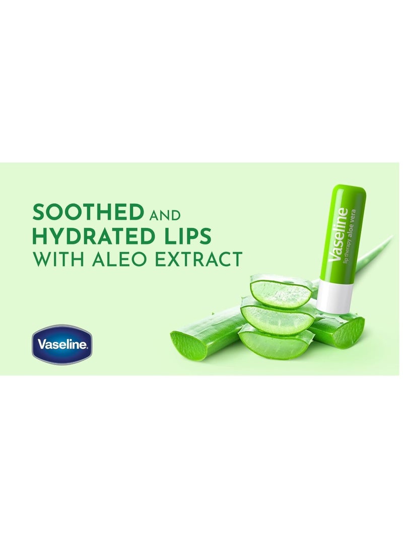فازلين علاج الشفاه بالصبار والترطيب المهدئ لشفاه ناعمة 4.8 جم - Image 3