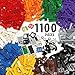 Play Platoon 1100 Pieces Building Bricks Set  10 Classic Color Blocks  Bulk Building Blocks Compatible with Major Brands  14 Different Shape Bricks  Includes Wheels Tires Axles Windows  Door - Image 4