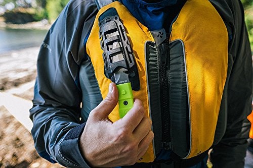 GEAR AID Akua Blunt Tip Paddle Knife with Serrated Blade and Quick Release Sheath, Titanium-Coated 3” Blade - Image 5