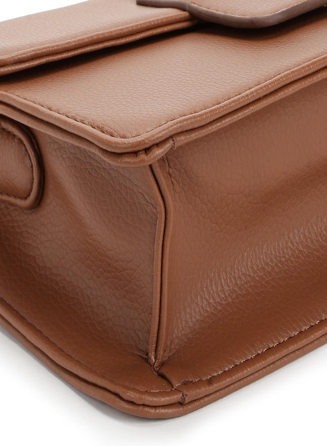 Fastrack Blush Muse Shoulder Bag For Women | Faux-Leather Bag with Silver Hardware | Stylish Shoulder Bag For Daily & Casual Use - Image 3