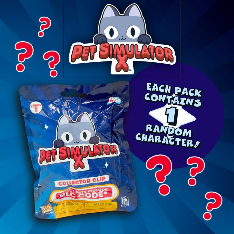 UCC Distributing PET Simulator X - Mystery Pet Minifigure Toys with Collector Clip - Blind Bag 1 Pack and Chance of DLC Code - Surprise Collectable - Image 2