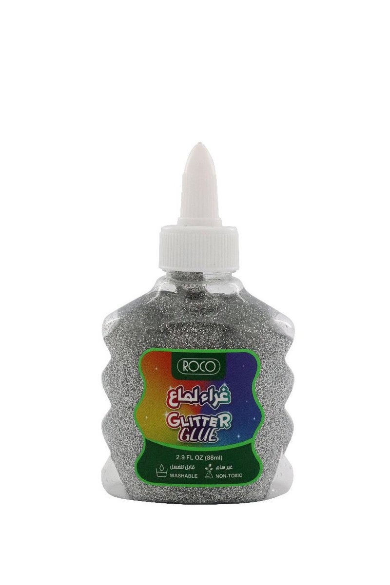 روكو غراء لامع فضي معدني