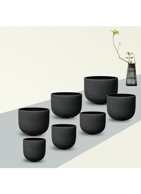 RYAN DVAN 7-12 Inch Set of 7 Pcs Black Color Quartz Crystal Singing Bowl Chakra Set with Free 2 pcs Carrying Case
