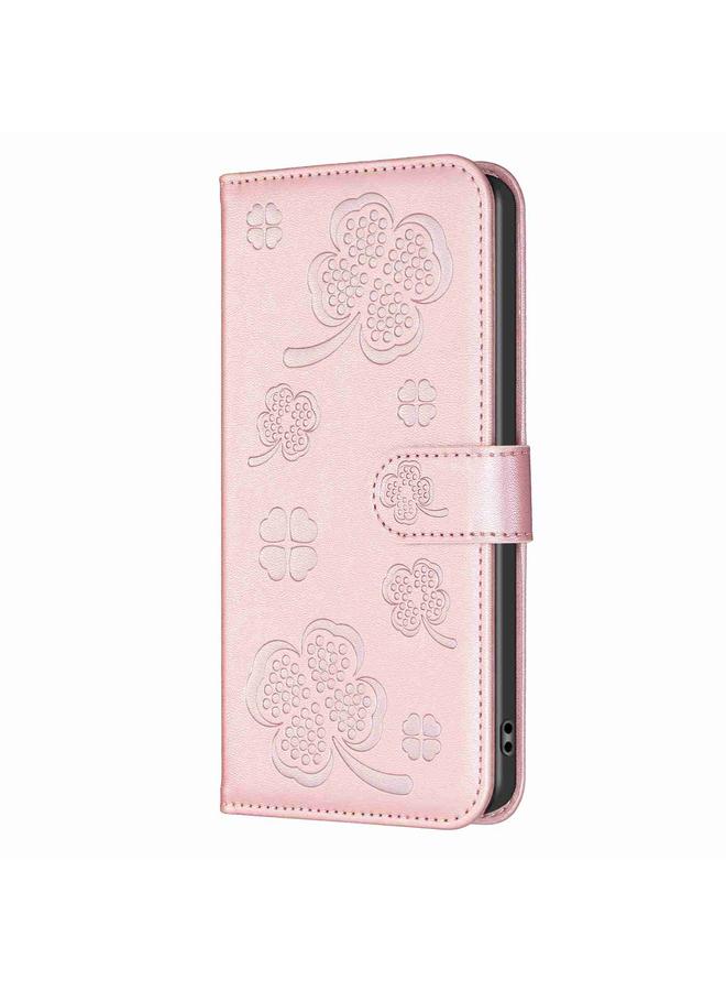 S-TOP Case For Samsung Galaxy S23 Ultra 5G Four-leaf Embossed Leather Phone Case - Image 2