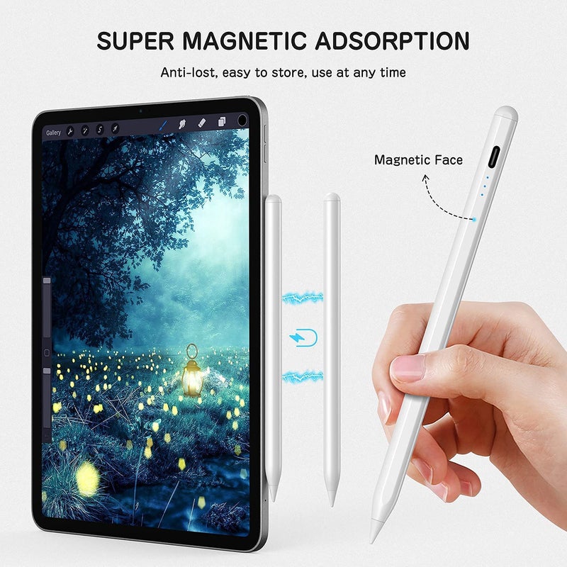 AJUK Magnetic Active Stylus Pen Compatible with iPad, Tablets,iOS & Android Smart Phone with Fast Charging Touch Pencil - Image 4