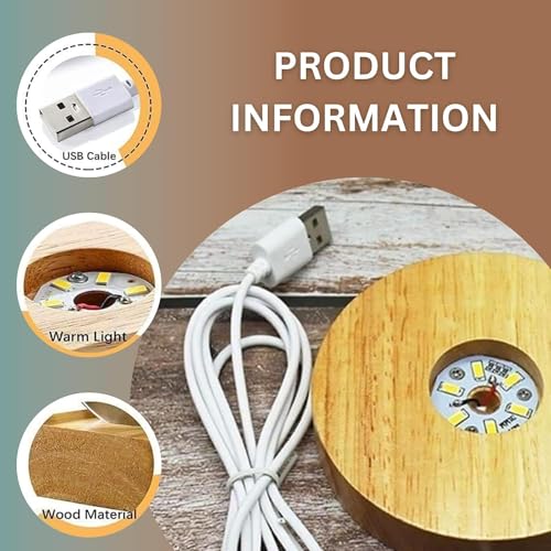 XERGY 3D Galaxy Crystal Ball Night Light, LED Solar System Crystal Ball Night Light with Wooden Base (Whale) - Image 4