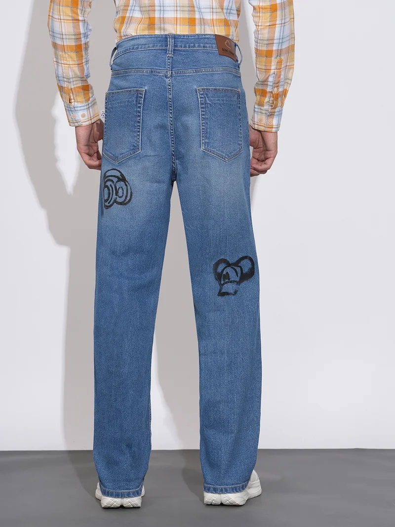Being Human MID TONE Men Regular Fit Mid-Rise Light Fade Stretchable Jeans for Men | Best Price UAE