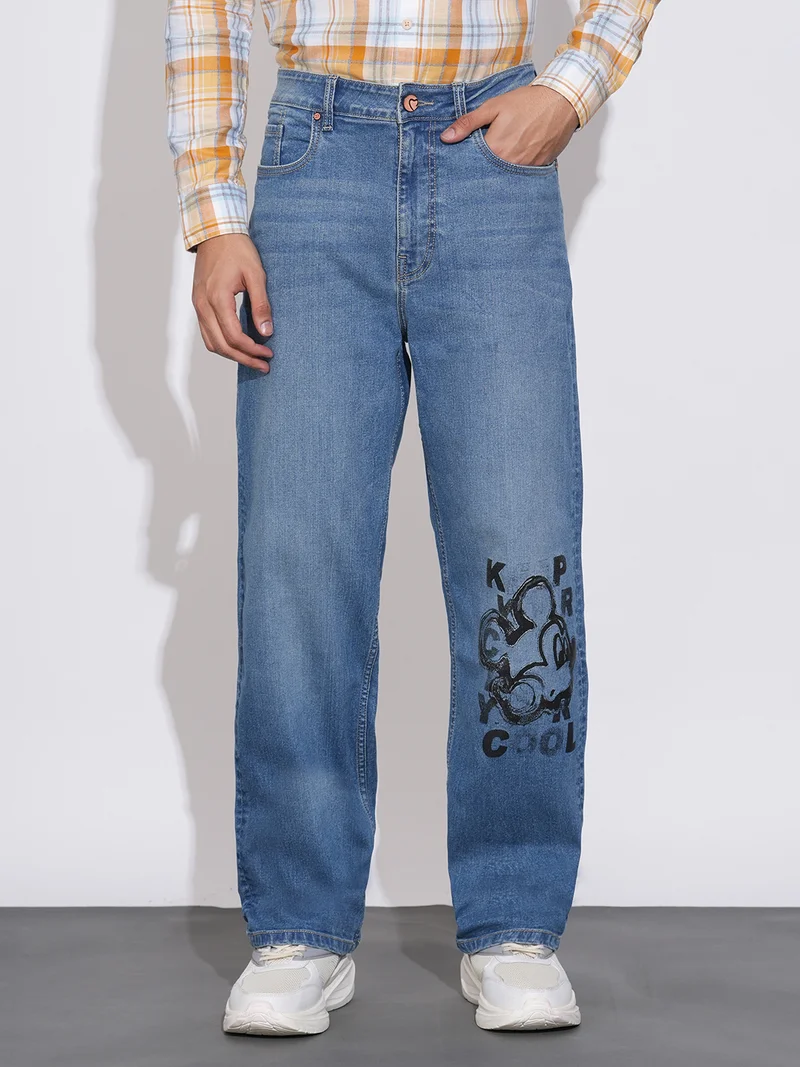 Being Human Men Regular Fit Mid-Rise Light Fade Stretchable Jeans