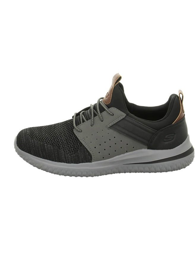 SKECHERS DELSON 3.0 - CICADA, Men's SHOES, BLACK GREY, 40 EU - Image 3