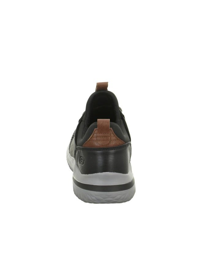 SKECHERS DELSON 3.0 - CICADA, Men's SHOES, BLACK GREY, 40 EU - Image 5