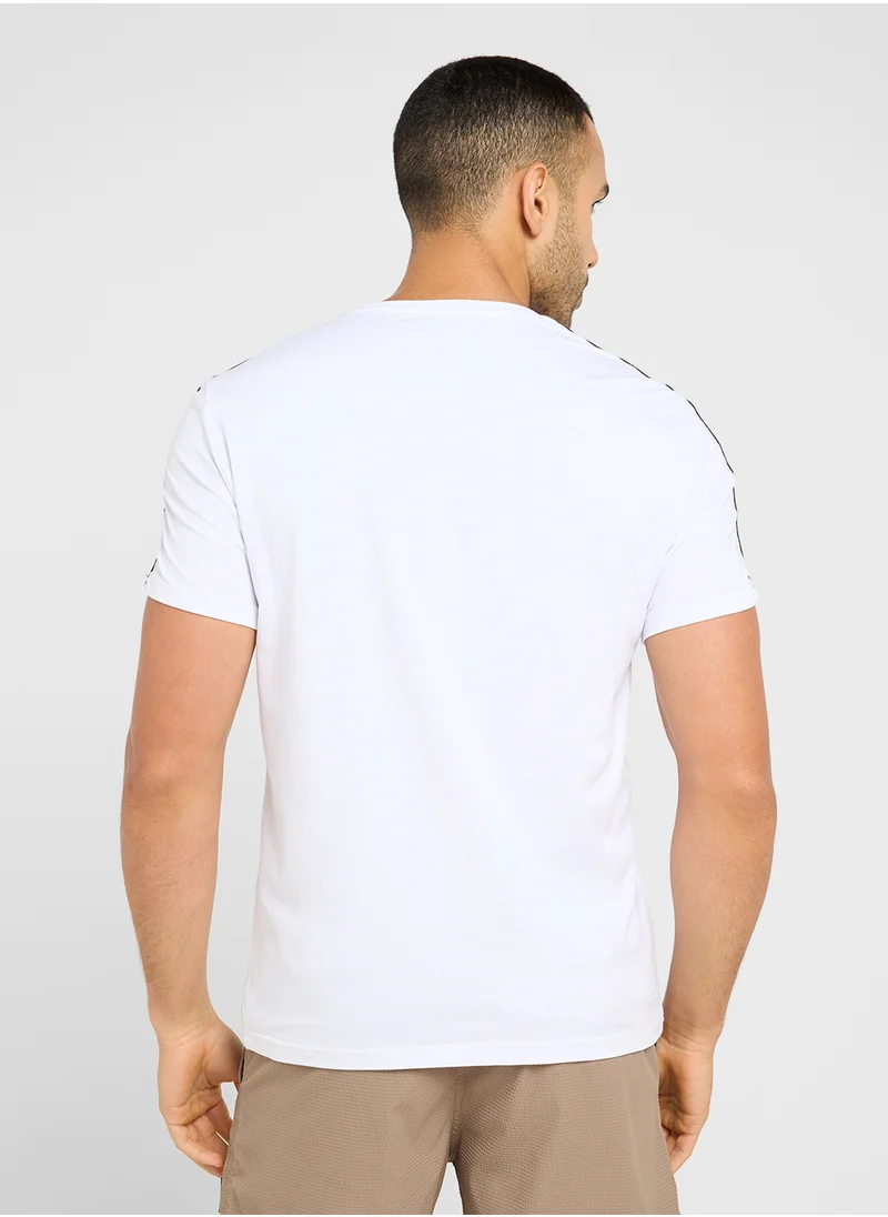 EMPORIO ARMANI Beachwear Logo Crew Neck T-Shirt