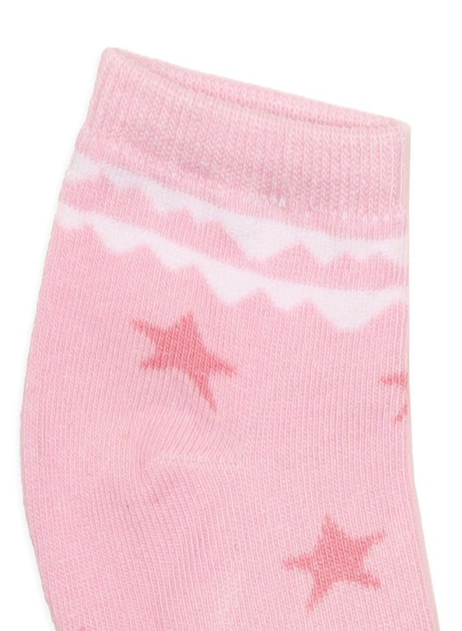 Kicks & Crawl Baby Boys & Baby Girls Anti-skid/slip Unicorn Land Flat Socks-Pack of 3 (6-12M) - Image 3