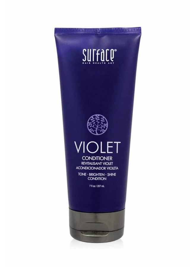 Surface Hair Pure Blonde Violet Conditioner: Purple Conditioner for Blonde Hair, Moisturizing Conditioner Eliminates Brassy Yellow Tones- Lightens Blonde, Platinum, Ash, Silver and Grays, 7 oz. - Image 1