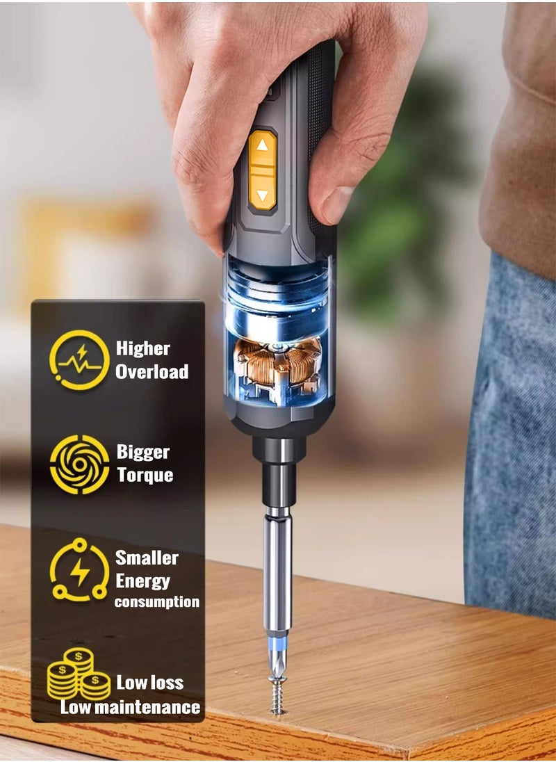 Generic - Electric Screwdriver Set,Cordless Electric Screwdriver Rechargeable 1500mah Lithium Battery Mini Drill 4V Power Tools Set Household Maintenance Repair - Image 1