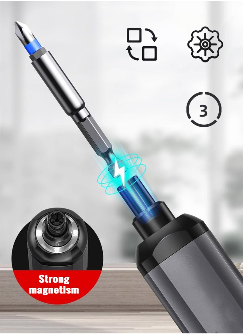 Generic - Electric Screwdriver Set,Cordless Electric Screwdriver Rechargeable 1500mah Lithium Battery Mini Drill 4V Power Tools Set Household Maintenance Repair - Image 1