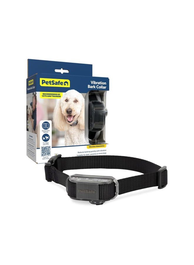 PetSafe Vibration Bark Control Collar,Black,Adjustable - Image 1