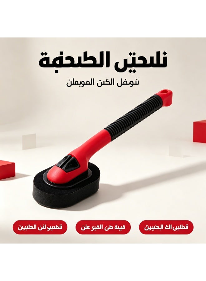 موزع لمعان إطارات بإسفنج قابل للإزالة، فرشاة شمع تنظيف عجلات السيارات، ملحق رعاية السيارات - Image 3