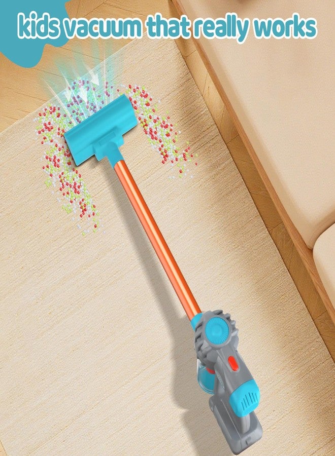 Essovee Kids Vacuum Toy That Really Works 3 in 1 Toddler Vacuum Cleaner with Realistic Suction, Role Play STEM Educational for Girl Boy 3 4 Year Old (Blue) - Image 2