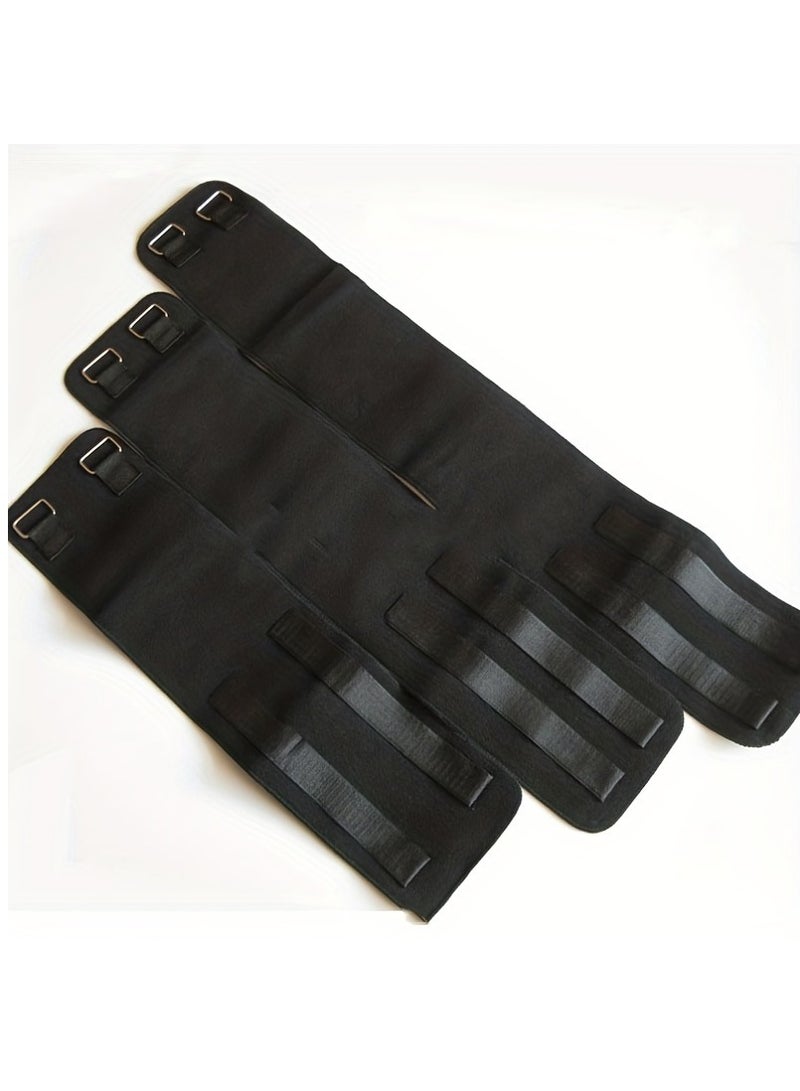 XiuWoo 3pcs Set O/X Leg Type Correction Belt Posture Corrector,Knock Knee Braces, Knock Knees Valgus Deformity Bow Legs Band,Legs Posture Corrector Belt,Straighten Belt for Men And Women Black - Image 2