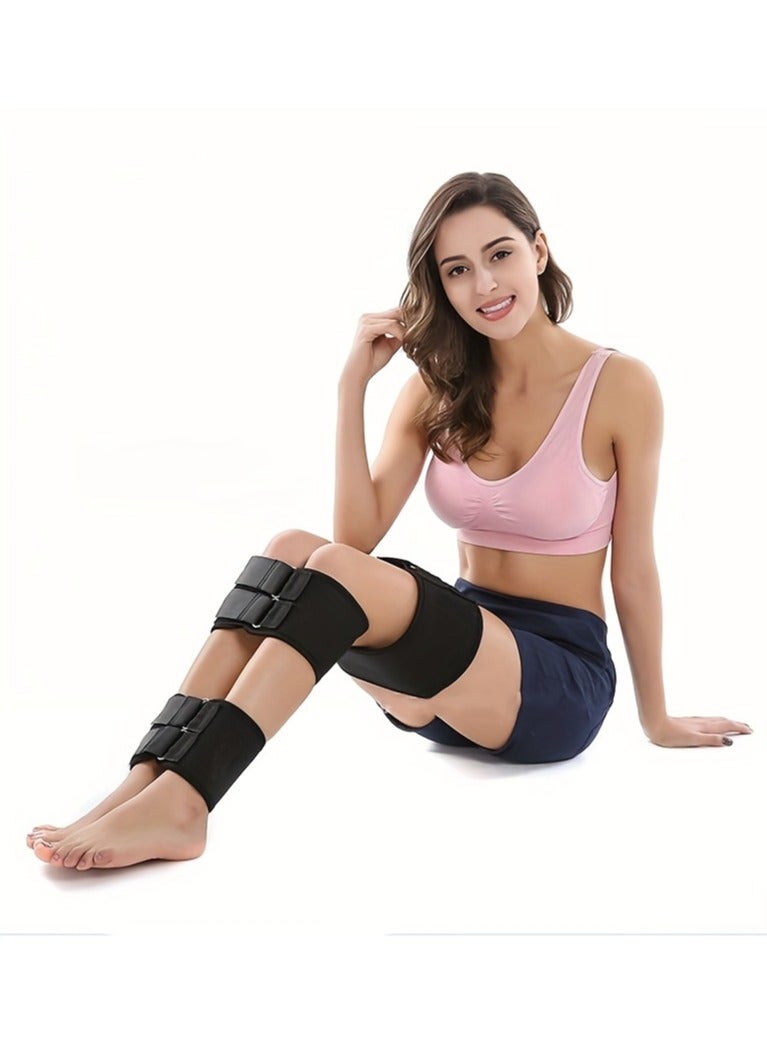 XiuWoo 3pcs Set O/X Leg Type Correction Belt Posture Corrector,Knock Knee Braces, Knock Knees Valgus Deformity Bow Legs Band,Legs Posture Corrector Belt,Straighten Belt for Men And Women Black - Image 4