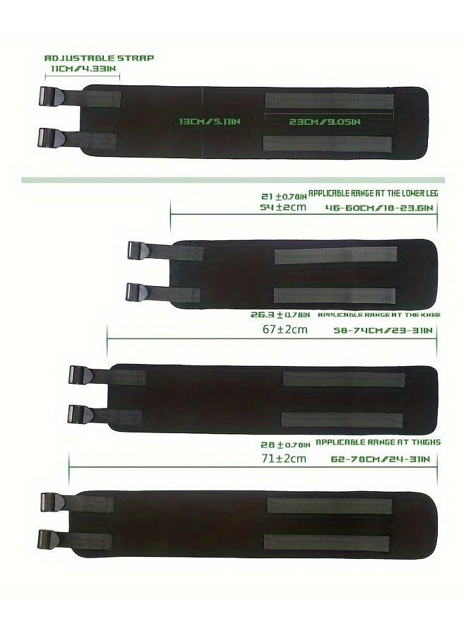 XiuWoo 3pcs Set O/X Leg Type Correction Belt Posture Corrector,Knock Knee Braces, Knock Knees Valgus Deformity Bow Legs Band,Legs Posture Corrector Belt,Straighten Belt for Men And Women Black - Image 5