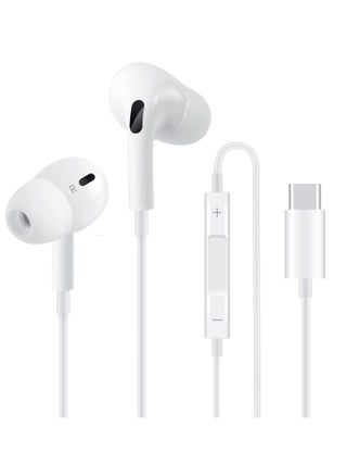 USB C Headphone, Type C Earbuds Wired Earphones with Microphone and Volume Control,in-Ear Earbud Noise Isolating for Google Pixel Oneplus Samsung Galaxy iPad Pro and MacBook - pzsku/ZAC4C63D1AAAFDFCDE0BFZ/45/_/1739784299/d494388a-5928-4d9e-b3b1-e1ef7895d639